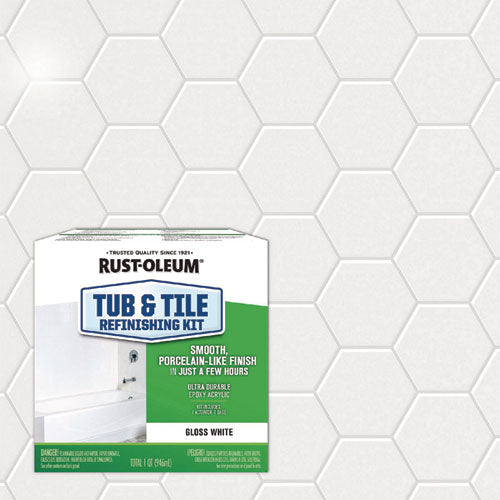 Image of Rust-Oleum® Specialty Tub and Tile Refinishing Kit, Gloss White, Quart