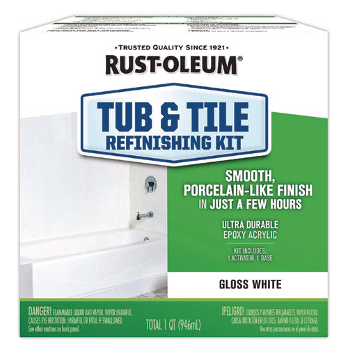 Image of Rust-Oleum® Specialty Tub and Tile Refinishing Kit, Gloss White, Quart