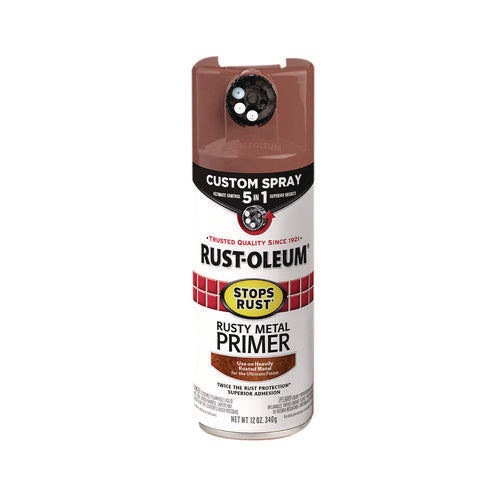 Image of Rust-Oleum® Stops Rust 5-in-1 Spray Paint, Rusty Metal, 12 oz Aerosol Can