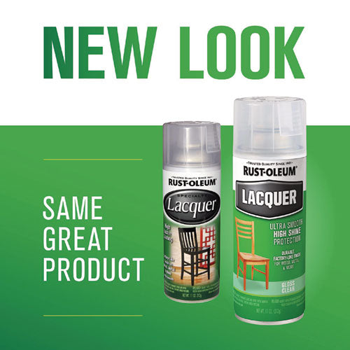 Image of Rust-Oleum® Specialty Lacquer Spray Paint, Gloss Clear, 12 oz Aerosol Can