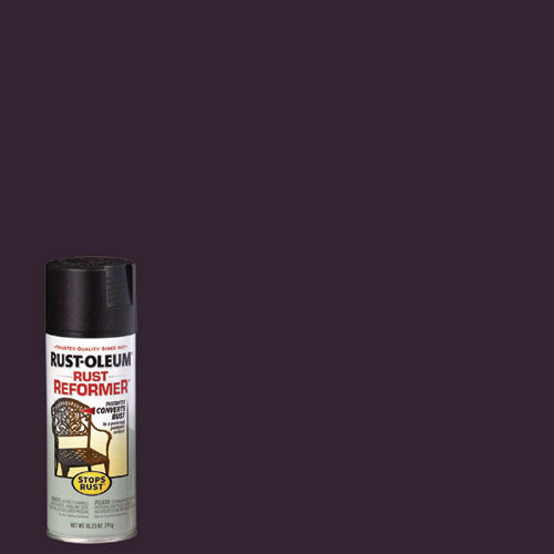 Image of Rust-Oleum® Stops Rust Rust Reformer Spray, Black, 10.25 oz Aerosol Can, 6/Carton