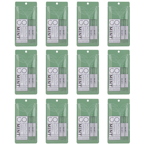 Image of Go Mouthwash Individual Mouthwash Packets, Mint Flavor, 0.37 oz Packet, 5/Pack, 12 Packs/Box