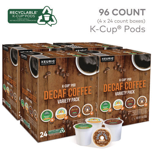 Image of Green Mountain Coffee® Decaf Variety Coffee K-Cups, Assorted Flavors, 96/Carton