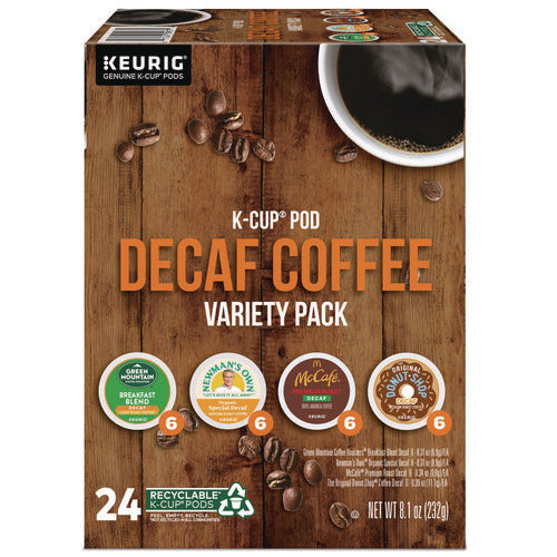 Image of Green Mountain Coffee® Decaf Variety Coffee K-Cups, Assorted Flavors, 0.38 oz K-Cup, 24/Box