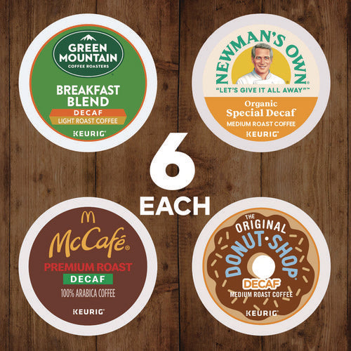 Image of Green Mountain Coffee® Decaf Variety Coffee K-Cups, Assorted Flavors, 0.38 oz K-Cup, 24/Box