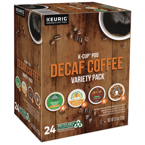 Image of Green Mountain Coffee® Decaf Variety Coffee K-Cups, Assorted Flavors, 0.38 oz K-Cup, 24/Box