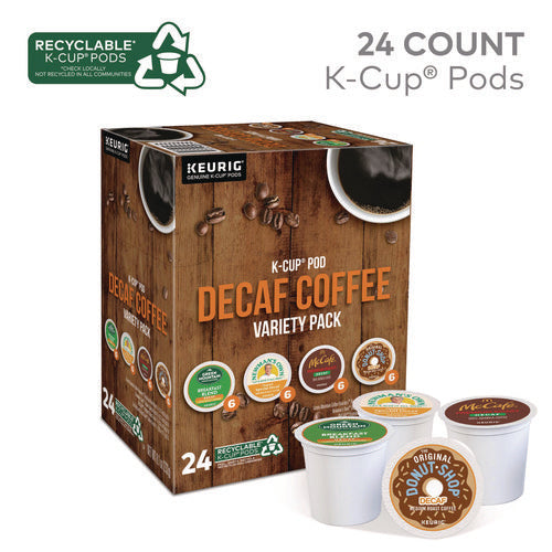 Image of Green Mountain Coffee® Decaf Variety Coffee K-Cups, Assorted Flavors, 0.38 oz K-Cup, 24/Box