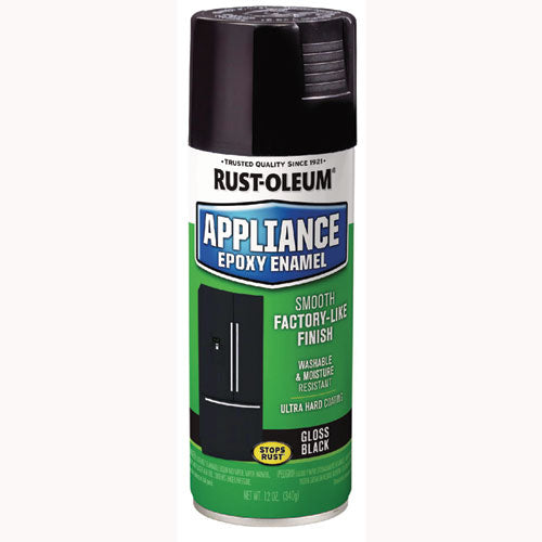 Image of Rust-Oleum® Specialty Appliance Epoxy Spray Paint, Gloss Black, 12 oz Aerosol Can