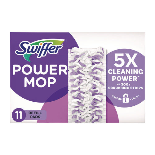 Image of Swiffer® PowerMop Mopping Pads, 11.41 x 5.31, 11/Box, 2 Boxes/Carton