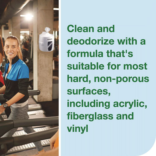 Image of Tork® Surface Cleaning Wet Wipe, 1-Ply, 6 x 6, Lemon, White, 900 Sheets, 4/Carton