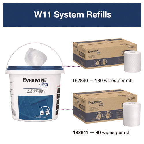 Image of Tork® Chem-Ready Buckets, 8.5 x 7 x 7, White, 5/Carton