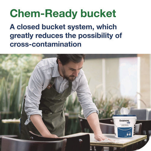Image of Tork® Chem-Ready Buckets, 8.5 x 7 x 7, White, 5/Carton