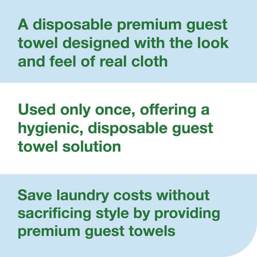 Image of Tork® LinStyle Valet Guest Towel, 1-Ply, 11.5 x 17, White, 100/Pack, 5 Packs/Carton