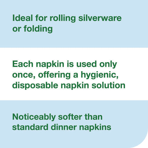 Image of Tork® LinStyle Valet Guest Towel, 1-Ply, 11.5 x 17, White, 100/Pack, 5 Packs/Carton