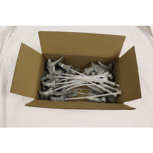 Image of Boardwalk® Chemical-Resistant Trigger Sprayer 320CR, Fits 32 oz Bottles, 9.5" Tube, Gray, 24/Carton
