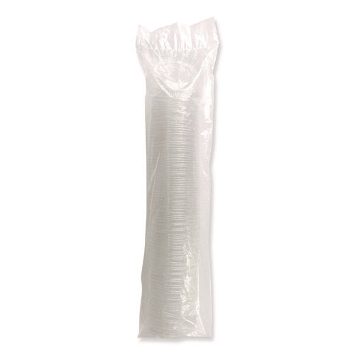 Image of Boardwalk® Souffle/Portion Cup Lids, Fits 3.25 oz to 5.5 oz Portion Cups, Plastic, Clear, 2,500/Carton