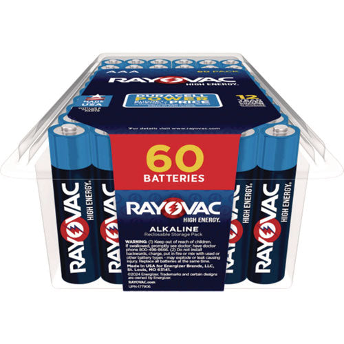 Image of Rayovac® Alkaline Aaa Batteries, 60/pack