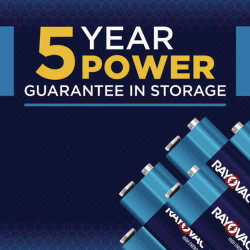 Image of Rayovac® High Energy Premium Alkaline 9v Batteries, 4/pack
