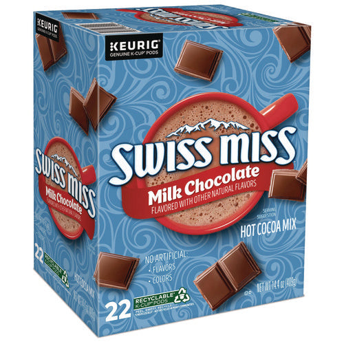 Image of Swiss Miss® Milk Chocolate Hot Cocoa K-Cups, 22/box