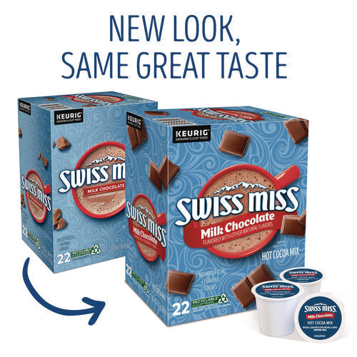 Image of Swiss Miss® Milk Chocolate Hot Cocoa K-Cups, 22/box
