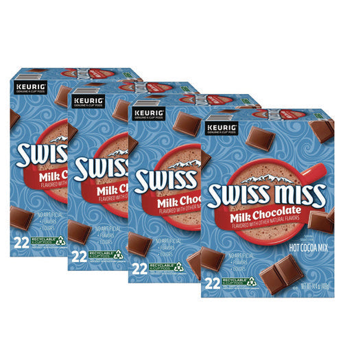 Image of Swiss Miss® Milk Chocolate Hot Cocoa K-Cups, 88/Carton
