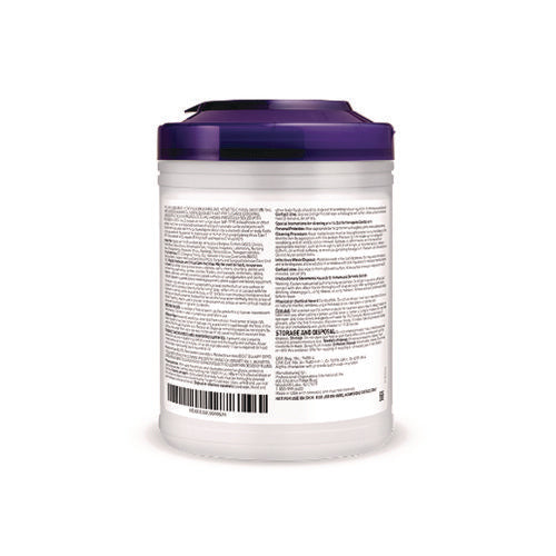 Image of Sani Professional® Super Sani-Cloth Germicidal Disposable Wipes, 1-Ply, 6 x 6.75, Unscented, White, 160/Canister, 12 Canisters/Carton