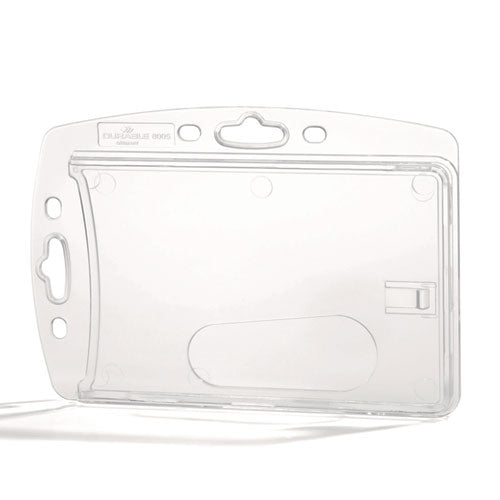 Image of Durable® Id/security Card Holder Set, Vertical/horizontal, Reel, Clear, 10/pack
