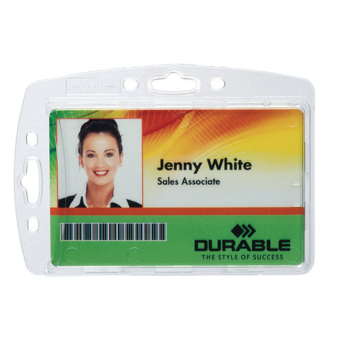 Image of Durable® Replacement Card Holder, Vertical/horizontal, Polystyrene, 10/pack