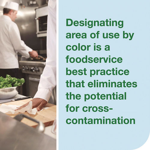 Image of Tork® Foodservice Cleaning Towel, 1-Ply, 6 x 10.75, Pink, 200/Carton