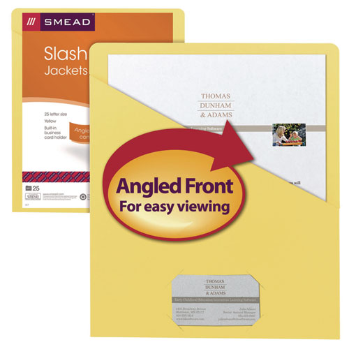 Image of Smead File Jackets, Letter Size, Yellow, 25/pack
