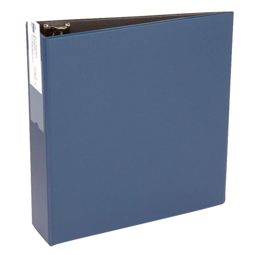 Image of Avery® Economy Non-View Binder With Round Rings, 3 Rings, 3" Capacity, 11 X 8.5, Blue, (4600)