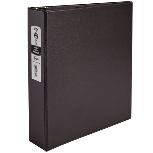 Image of Avery® Economy Non-View Binder With Round Rings, 3 Rings, 2" Capacity, 11 X 8.5, Black, (3501)