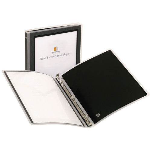 Image of Avery® Flexi-View Binder With Round Rings, 3 Rings, 0.5" Capacity, 11 X 8.5, Black