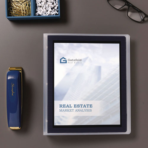 Image of Avery® Flexi-View Binder With Round Rings, 3 Rings, 0.5" Capacity, 11 X 8.5, Black