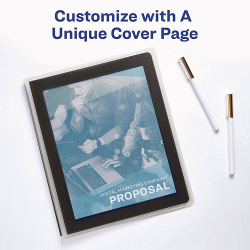 Image of Avery® Flexi-View Binder With Round Rings, 3 Rings, 0.5" Capacity, 11 X 8.5, Black