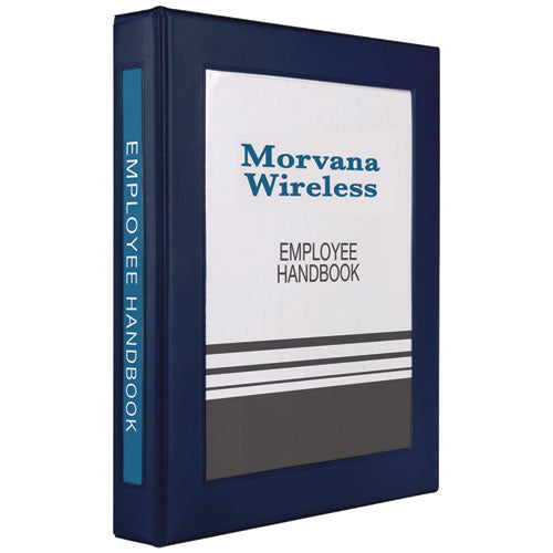 Image of Avery® Framed View Heavy-Duty Binders, 3 Rings, 1" Capacity, 11 X 8.5, Navy Blue