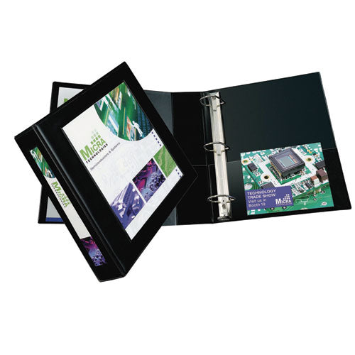 Image of Avery® Framed View Heavy-Duty Binders, 3 Rings, 2" Capacity, 11 X 8.5, Black