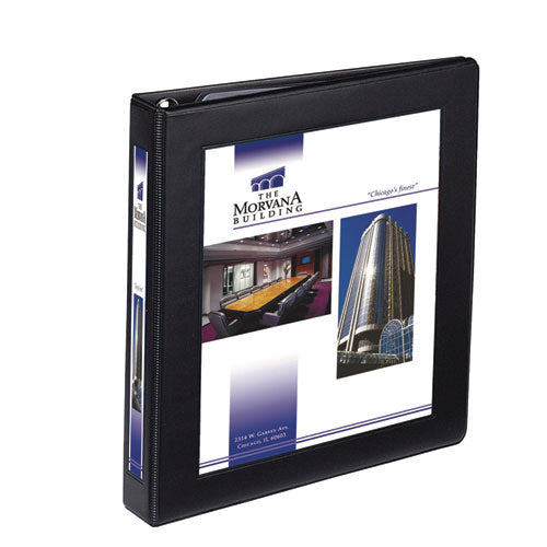 Image of Avery® Framed View Heavy-Duty Binders, 3 Rings, 1" Capacity, 11 X 8.5, Black