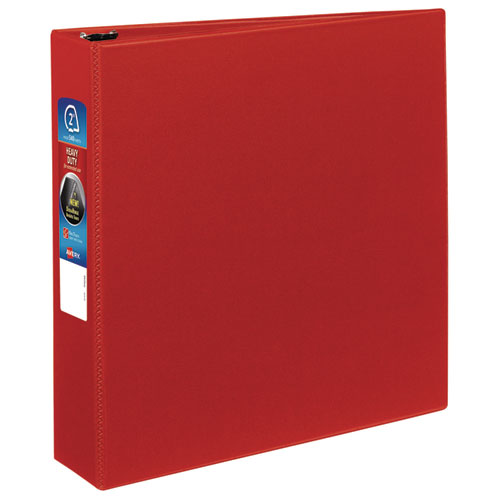 Image of Avery® Heavy-Duty Non-View Binder With Durahinge And One Touch Ezd Rings, 3 Rings, 2" Capacity, 11 X 8.5, Red
