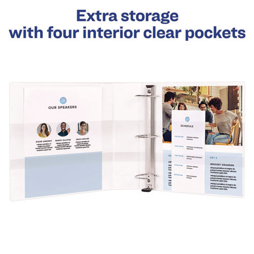 Image of Avery® Heavy-Duty View Binder With Durahinge And One Touch Ezd Rings, 3 Rings, 2" Capacity, 11 X 8.5, White