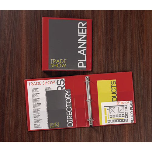 Image of Avery® Heavy-Duty View Binder With Durahinge And Locking One Touch Ezd Rings, 3 Rings, 3" Capacity, 11 X 8.5, Red