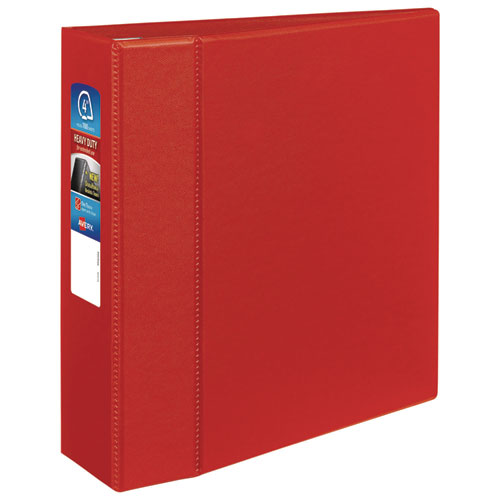 Image of Avery® Heavy-Duty Non-View Binder With Durahinge And Locking One Touch Ezd Rings, 3 Rings, 4" Capacity, 11 X 8.5, Red