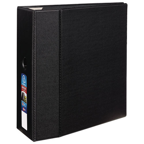 Image of Avery® Heavy-Duty Non-View Binder With Durahinge, Locking One Touch Ezd Rings And Thumb Notch, 3 Rings, 5" Capacity, 11 X 8.5, Black
