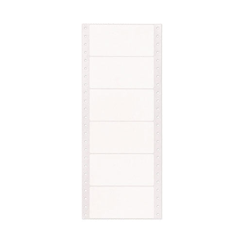 Image of Avery® Dot Matrix Printer Mailing Labels, Pin-Fed Printers, 1.94 X 4, White, 5,000/box