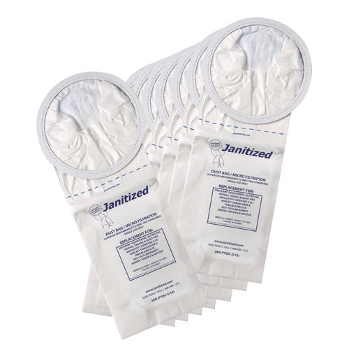 Image of Janitized® Vacuum Filter Bags Designed to Fit ProTeam 6 qt QuarterVac, 100/Carton