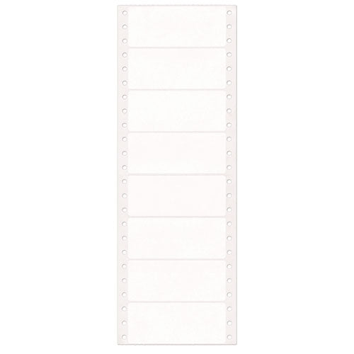 Image of Avery® Dot Matrix Printer Mailing Labels, Pin-Fed Printers, 1.44 X 3.5, White, 5,000/box