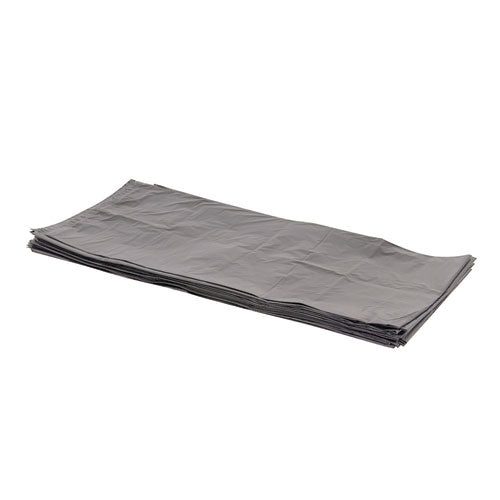 Image of Heritage Linear Low-Density Can Liners, 55 gal, 1.7 mil, 39" x 56", Silver, Flat Pack, 50/Carton