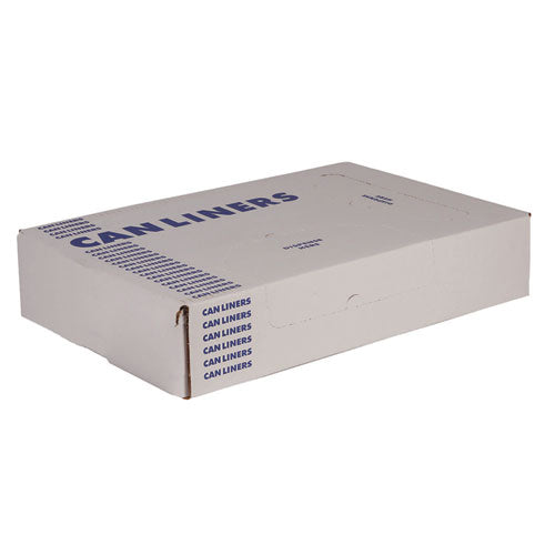 Image of Heritage Linear Low-Density Can Liners, 55 gal, 1.7 mil, 39" x 56", Silver, Flat Pack, 50/Carton