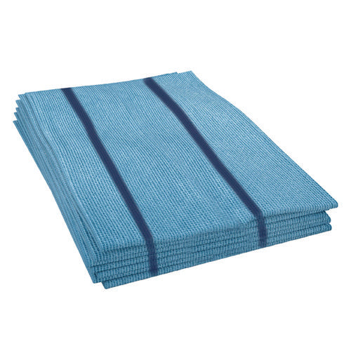 Image of Boardwalk® Antimicrobial Foodservice Wipers, 1-Ply, 12 x 21, Blue, 150/Carton