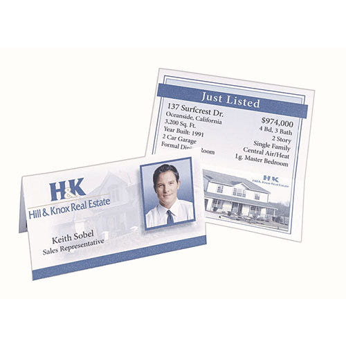 Image of Avery® Small Tent Card, White, 3.5 x 2, 4 Cards/Sheet, 40 Sheets/Pack